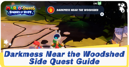 Mario   Rabbids Sparks of Hope - Darkmess Near the Woodshed Side Quest Guide
