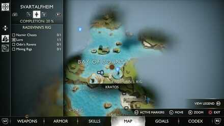 GoW Ragnarok - Map View