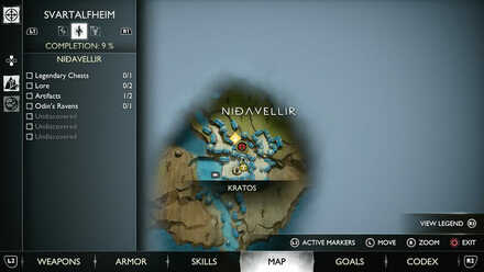 GoW Ragnarok - Map View