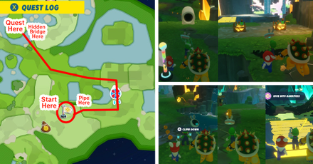 Mario + Rabbids Sparks of Hope - How to Get to the quest