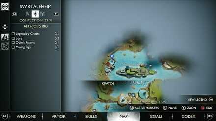 GoW Ragnarok - Map View