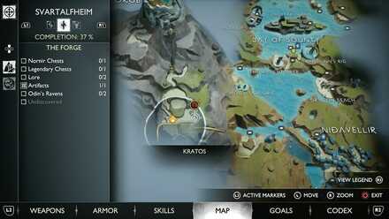 GoW Ragnarok - Map View