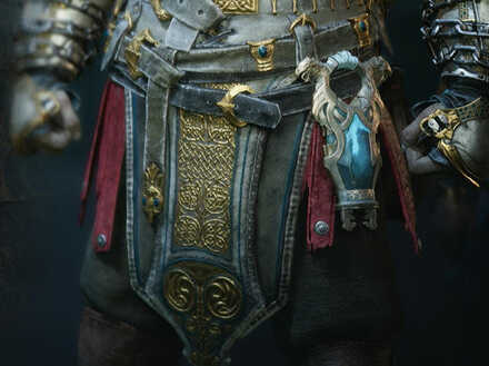 Risen Snow Girdle Armor