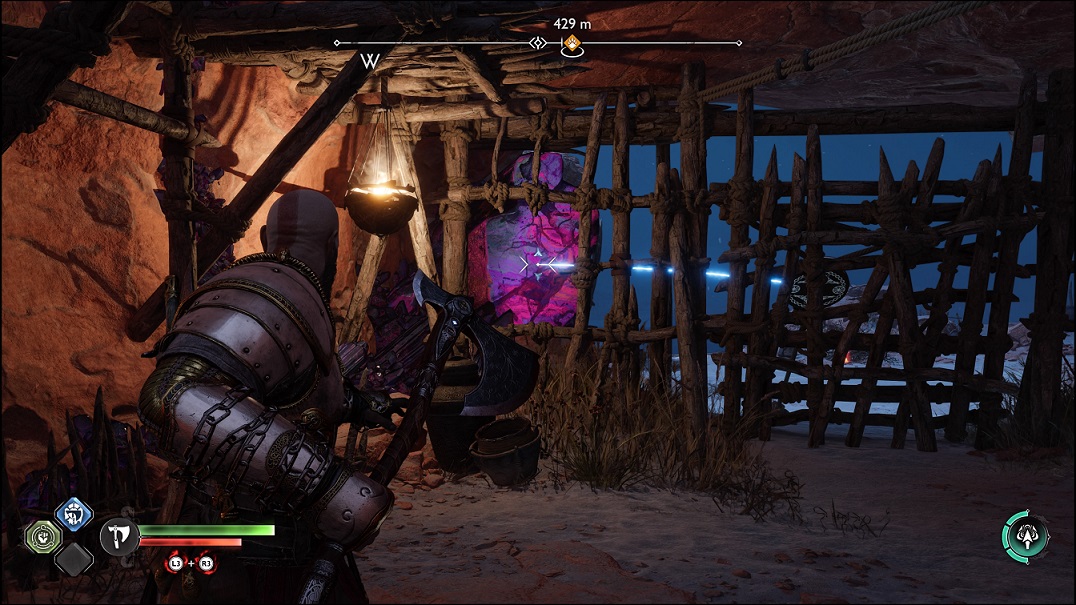 Ragnarok - ricocheting axe on Twilight Stones