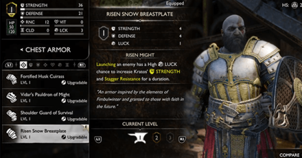 GOWR - Upgrading Weapons and Equipment