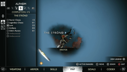 GoW Ragnarok - Map View