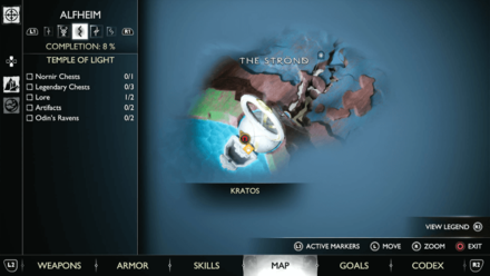 GoW Ragnarok - Map View