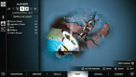 GoW Ragnarok - Map View