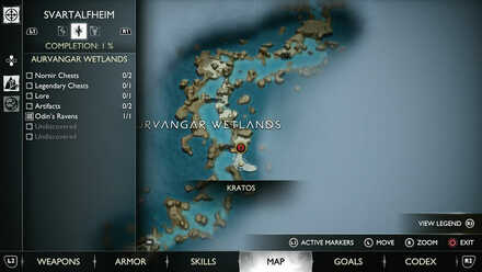 GoW Ragnarok - Map View