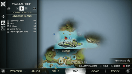 GoW Ragnarok - Map View