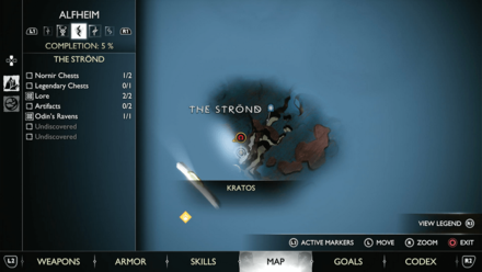 GoW Ragnarok - Map View