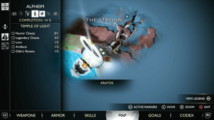 GoW Ragnarok - Map View