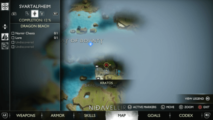 GoW Ragnarok - Map View