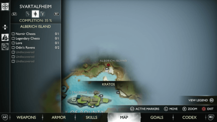 GoW Ragnarok - Map View