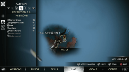 GoW Ragnarok - Map View