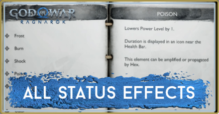 GoW Ragnarok - All Status Effects Banner