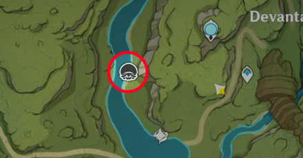 Genshin - Fungus Capture Zone 1 Map Location