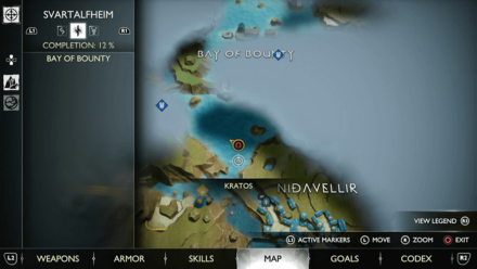 GoW Ragnarok - Map View