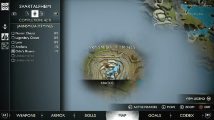 GoW Ragnarok - Map View