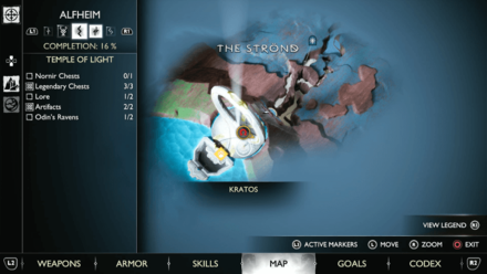 GoW Ragnarok - Map View