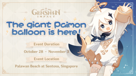 Genshin - Giant Paimon Balloon Event Page