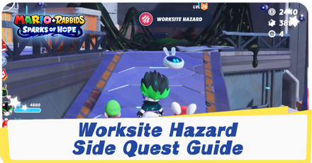 Mario + Rabbids Sparks of Hope - Worksite Hazard Side Quest Guide