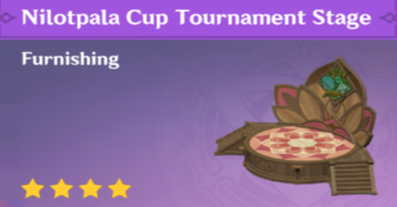 Genshin Impact - How to Get Nilotpala Cup Tournament Stage Furnishing