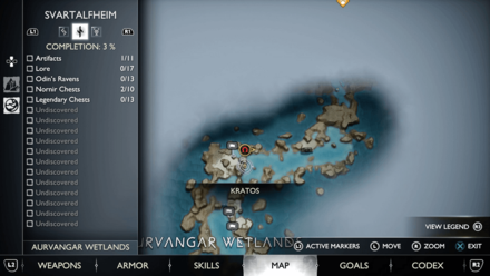 GoW Ragnarok - Map View