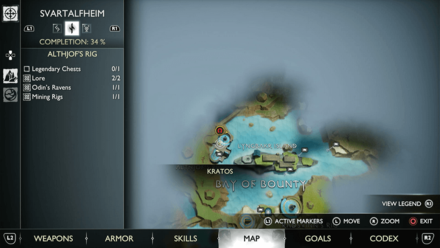 GoW Ragnarok - Map View