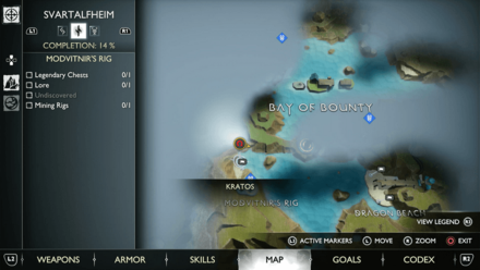 GoW Ragnarok - Map View