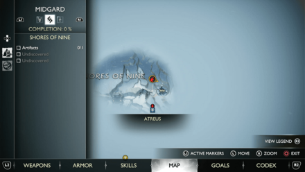 GoW Ragnarok - Map View