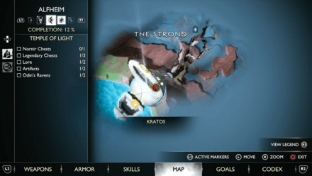 GoW Ragnarok - Map View