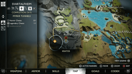 GoW Ragnarok - Map View