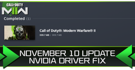 Modern Warfare 2 - November 10 NVIDIA Update Fix