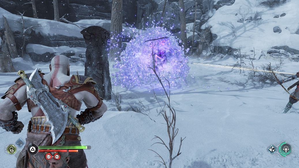 Ragnarok - throwing axe at the core