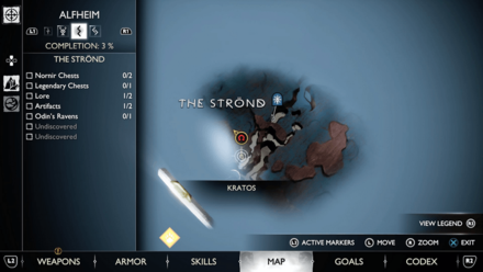 GoW Ragnarok - Map View