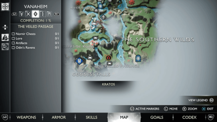 GoW Ragnarok - Map View