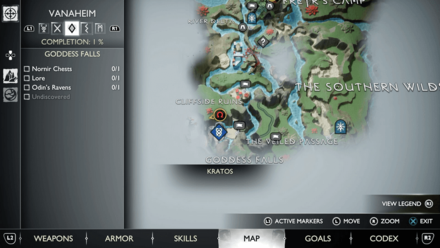 GoW Ragnarok - Map View
