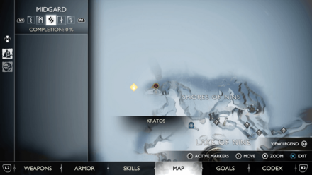GoW Ragnarok - Map View