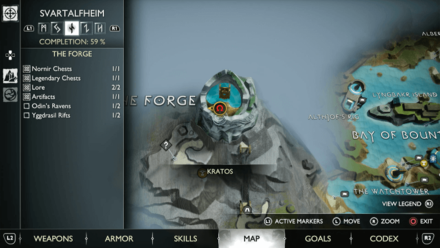 GoW Ragnarok - Map View