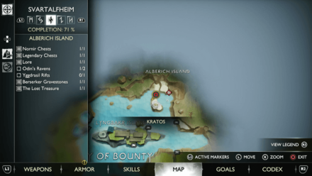 GoW Ragnarok - Map View