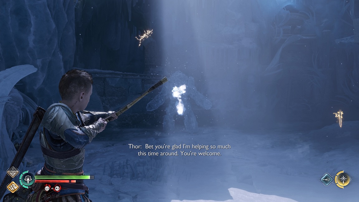 Ragnarok - shooting the Frost Ancient on its chest