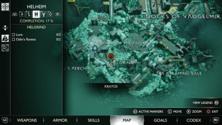 GoW Ragnarok - Map View