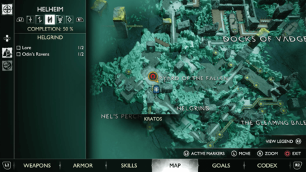 GoW Ragnarok - Map View