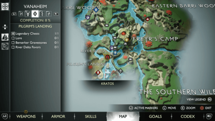 GoW Ragnarok - Map View