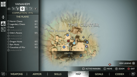 GoW Ragnarok - Map View