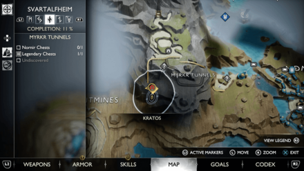 GoW Ragnarok - Map View