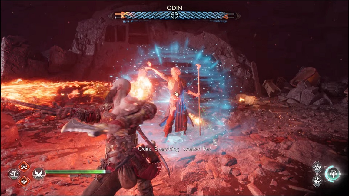 Ragnarok - Odin with frozen health