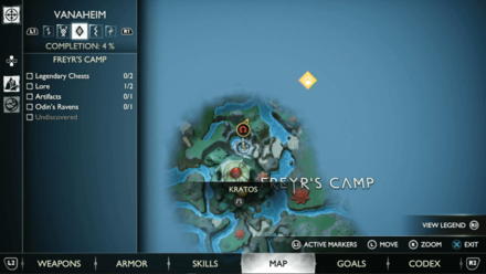 GoW Ragnarok - Map View