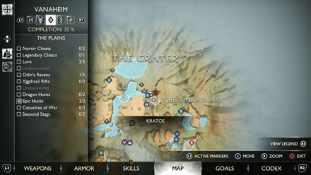 GoW Ragnarok - Map View